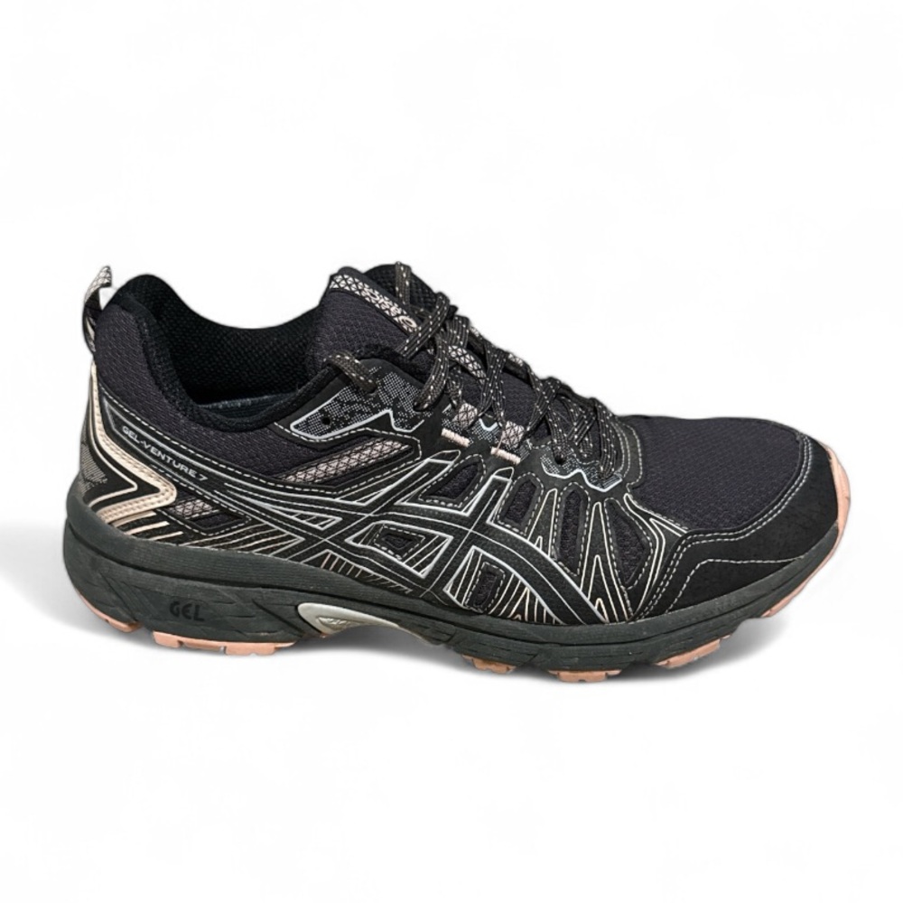 ASICS Black‎ Pink Trail Running Shoes Women's Size 8.5